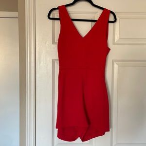 Red Wilfred Romper